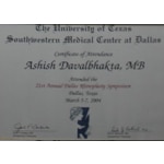 Certificate of Excellence (Southwestern Medical Centre at Dallas)